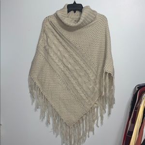 Sweater Knit Poncho